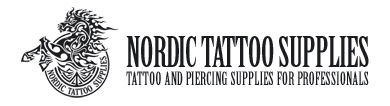 NordicTattooSupplies: Pohjoismaiden suurin tatuointi- ja lävistystarvikkeiden verkkokauppa alan ammattilaisille.
